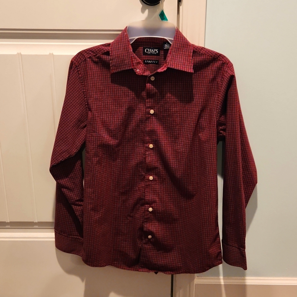 Boys Chaps Button up Long Sleeve Dress Shirt
